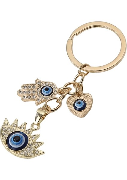 Bailu Fahsion Alaşım Anahtarlıklar El Kalpler Nazar Gözler Dini Anahtarlık Yüzükler Fil Kadınlar Erkekl (Yurt Dışından) fiyatları