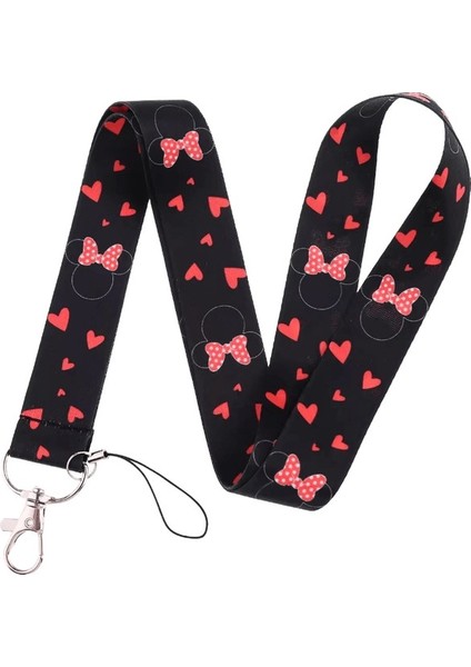 Bailu Potdemiel Disney Minnie Mouse Anahtarlık Anahtarlar Için Kimlik Rozetlik Kredi Kartı Boyun Ask (Yurt Dışından)