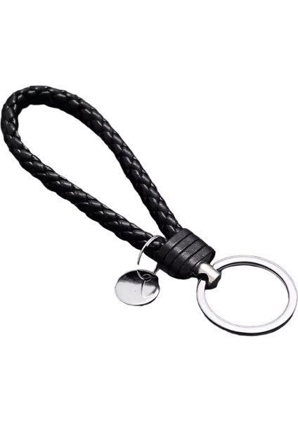 Bailu 13CM Renkli Örgülü Pu Deri Anahtarlık Moda Araba Anahtarlık Aksesuarları (Yurt Dışından)