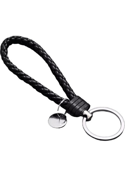 Bailu 13CM Renkli Örgülü Pu Deri Anahtarlık Moda Araba Anahtarlık Aksesuarları (Yurt Dışından)