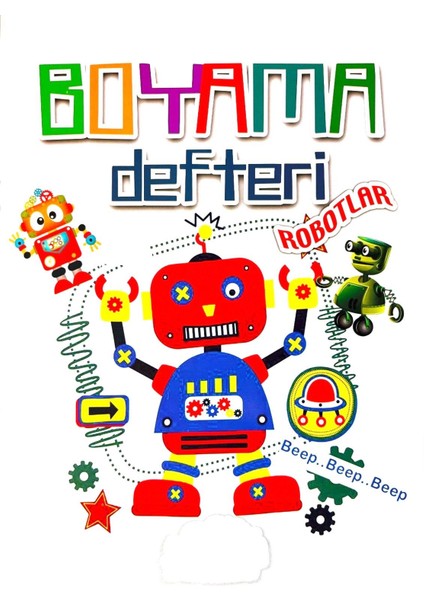3'lü Boyama Kitabı Seti Eğitici - Öğretici - 6 Lı Kuru Boya