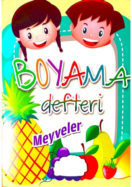 3'lü Boyama Kitabı Seti Eğitici - Öğretici - 6 Lı Kuru Boya