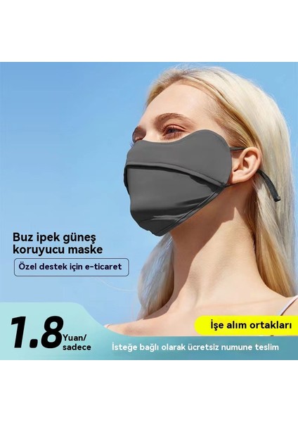 Kadınlar Için Üç Boyutlu Göz Köşesi Koruma Yaz Yeni Ince Buz Ipek Güneş Koruyucu Maskesi (Yurt Dışından)