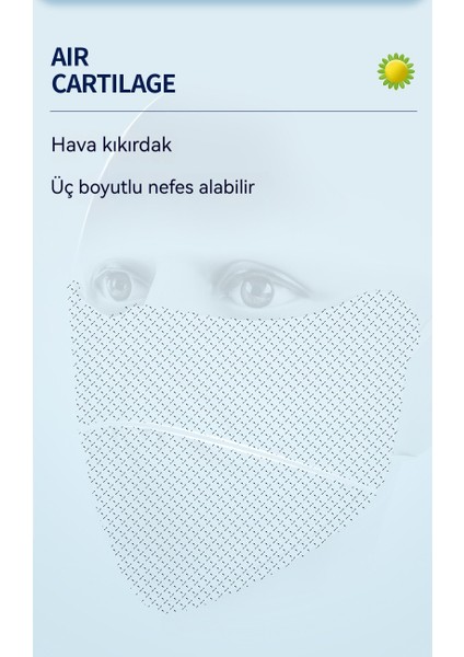 Kadınlar Için Üç Boyutlu Göz Köşesi Koruma Yaz Yeni Ince Buz Ipek Güneş Koruyucu Maskesi (Yurt Dışından)