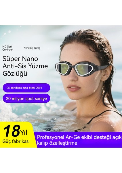 Yetişkin Göz Koruması Su Geçirmez Büyük Çerçeve Elektrokaplama Anti-Fog Hd (Yurt Dışından) fiyatları