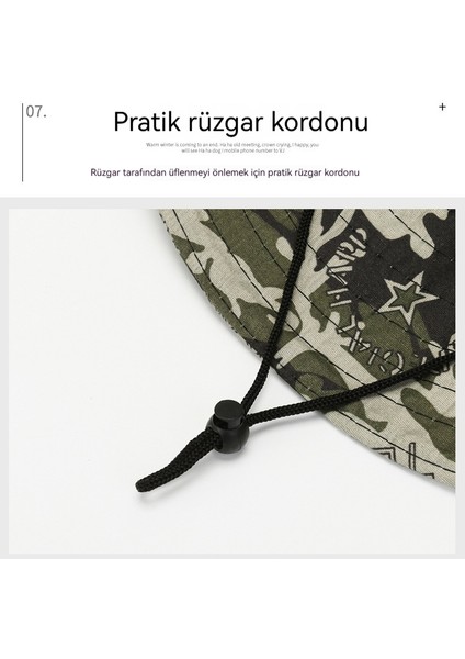 Yaz Kamuflaj Açık Tırmanma Balıkçılık Gölge Güneş Koruyucu Şapka (Yurt Dışından)