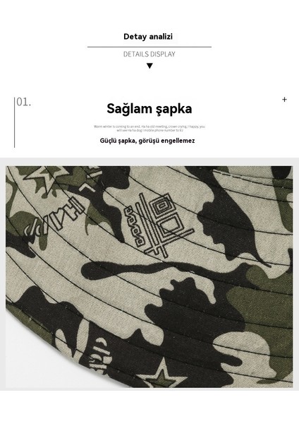 Yaz Kamuflaj Açık Tırmanma Balıkçılık Gölge Güneş Koruyucu Şapka (Yurt Dışından)