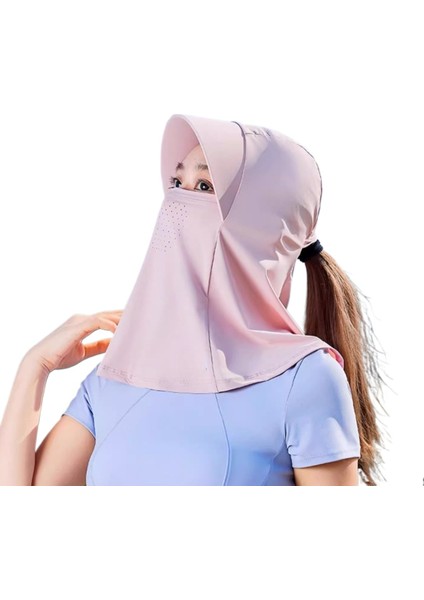 Tam Yüz Güneş Gölgesi Güneş Koruyucu Boyun Koruyucu Güneş Şapkası (Yurt Dışından)