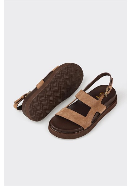 Naturel Deri Kadın Sandalet modelleri