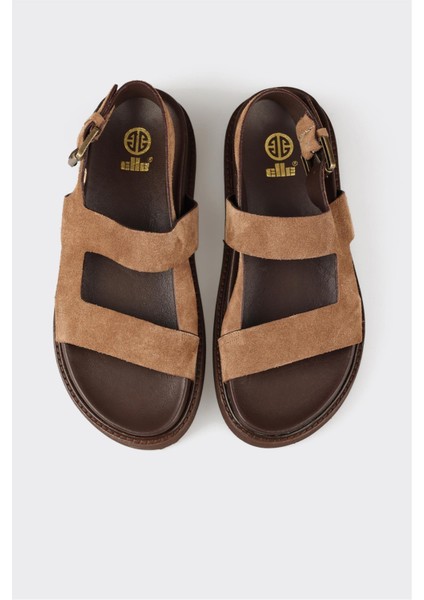 Naturel Deri Kadın Sandalet fırsatları