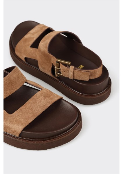 Naturel Deri Kadın Sandalet indirimleri