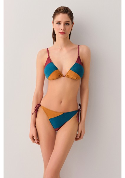 Patch Ince Bağcıklı Bikini Alt