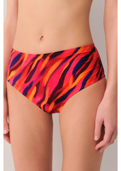 Flame Yanı Drapeli Bikini Altı