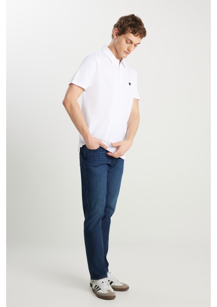 Texas Slim Fit Dar Kesim Normal Bel Dar Paça Gri Melanj Pamuklu Esnek Denim Jean Pantolon