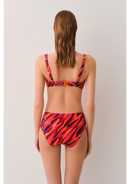 Flame Önü Burgulu Balensiz Bikini Üst
