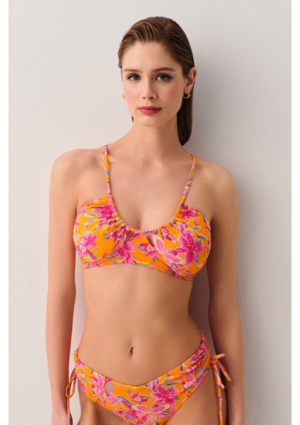 Jungle Boyundan Bağlamalı Bikini Üst
