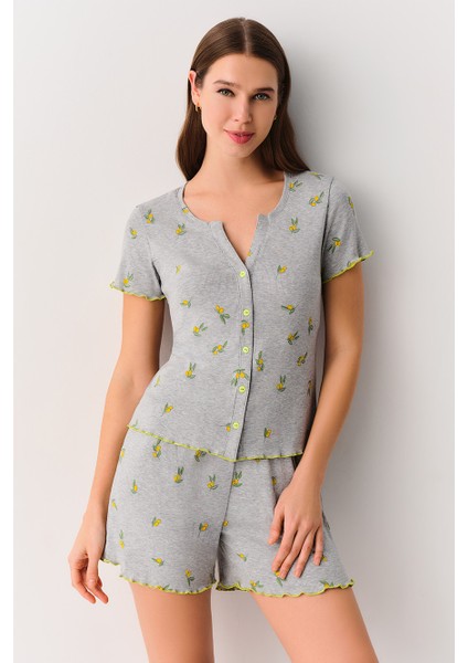 Mina Gömlek Yaka Şort Pijama Takımı fiyatları