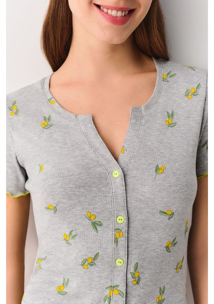 Mina Gömlek Yaka Şort Pijama Takımı modelleri