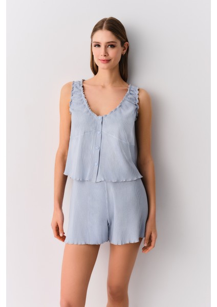 Afra Şort Pijama Takımı