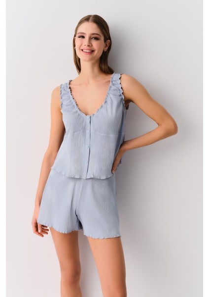 Afra Şort Pijama Takımı