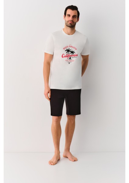 California Erkek Şort Pijama Takımı