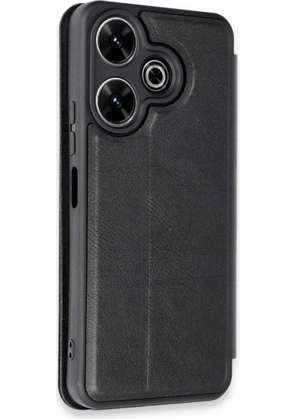 Xiaomi Redmi 13 4g Kılıf Flip Cover - Siyah Ynsmr