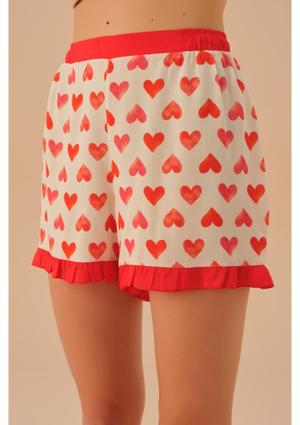 Heart Şort Pijama Takımı modelleri