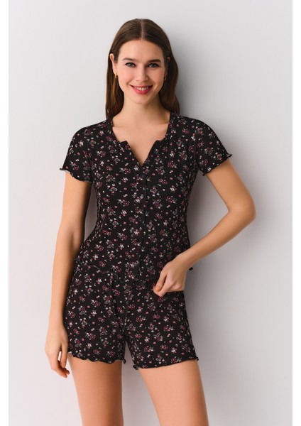 Mina Maskülen Şort Pijama Takımı