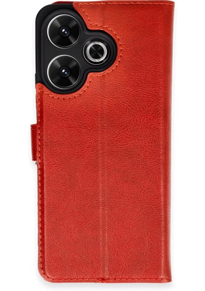 Xiaomi Redmi 13 4g Kılıf Trend S Plus Kapaklı Kılıf - Kırmızı Ynsmr