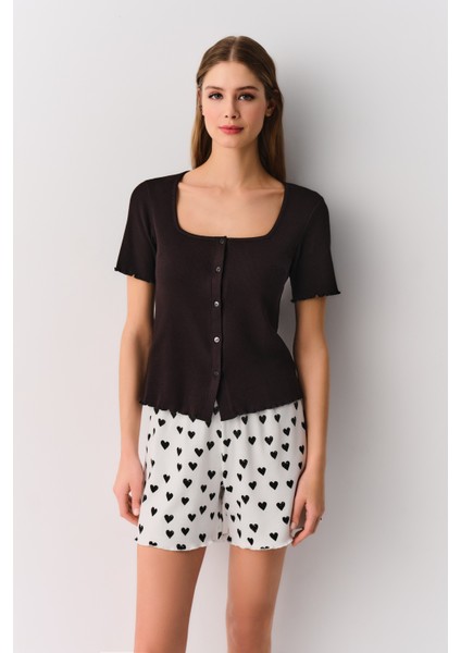Soft Maskülen Şort Pijama Takımı