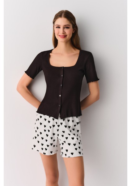 Soft Maskülen Şort Pijama Takımı