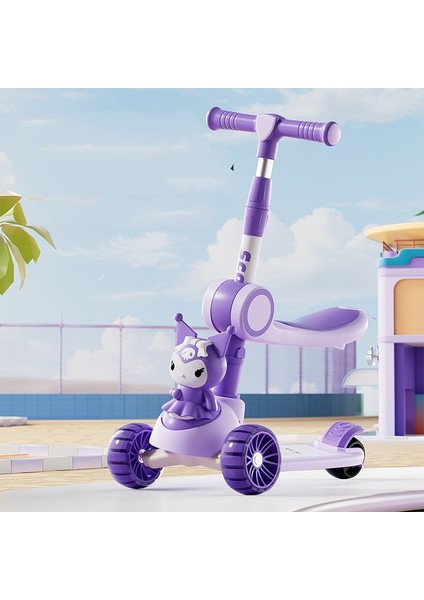 Çocuk Scooter'ı Katlanır 3'ü 1 Arada Koltuklu 1-3-6 Yaş Çocuk Bisikleti (Yurt Dışından)