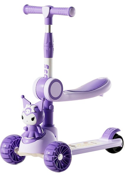 Çocuk Scooter'ı Katlanır 3'ü 1 Arada Koltuklu 1-3-6 Yaş Çocuk Bisikleti (Yurt Dışından)