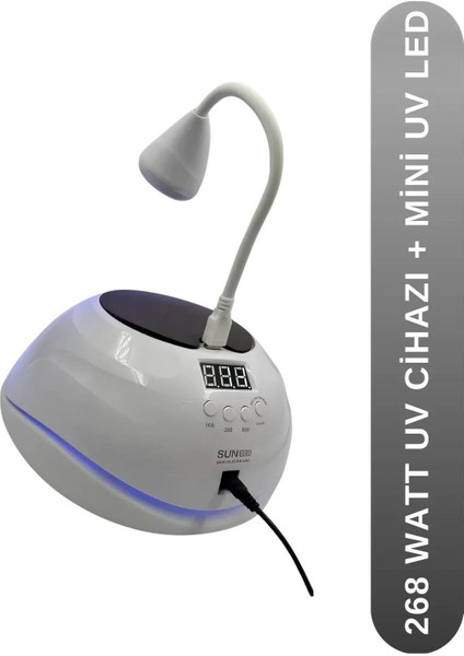 Sun 1+1 57 LED 268 Watt Uv Cihazı + Mini Uv LED fiyatları