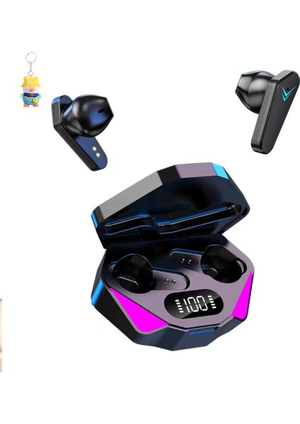 Özel Mod X15 E-Spor Oyunu Düşük Gecikmeli Kulak Içi Gerçek Kablosuz Bluetooth Kulaklık Kulaklık 5.3 (Yurt Dışından)