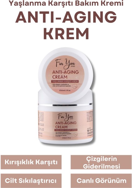 Anti-Aging Etkili Yaşlanma Karşıtı Bakım Kremi