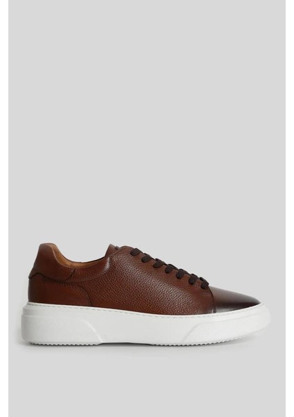 Tommy Günlük Erkek Deri Sneaker Ayakkabı