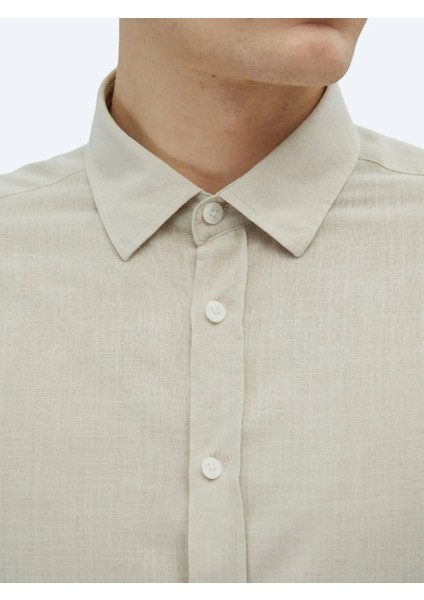 Taş Düz Regular Fit Dokuma Casual %100 Pamuk Gömlek indirimleri