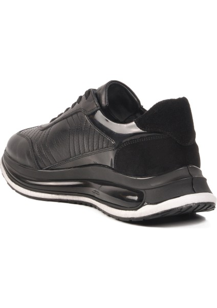Siyah Hakiki Deri Erkek Sneaker Erroo 2614 M fırsatları