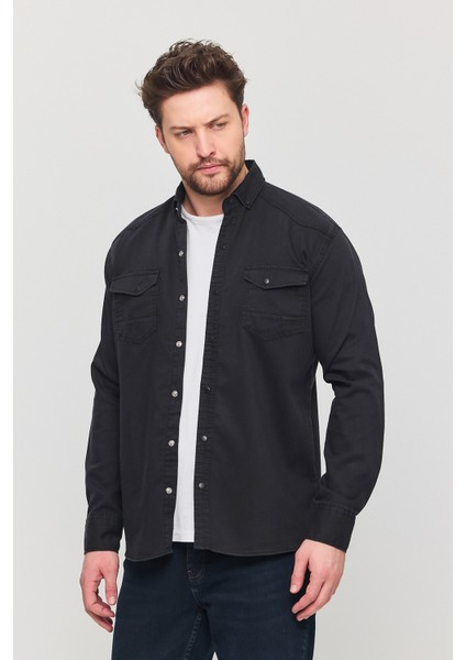 3A Moda Yxcslim Fit Erkek Kot Gömlek
