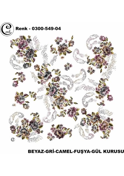 Desenli Oyalık Yazma - 0300-549 - Renk-04