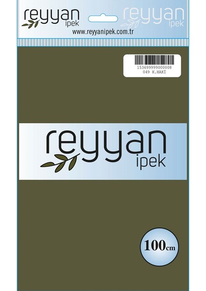 Düz Renk Poşetli Yazma - RENK-049 - K.haki
