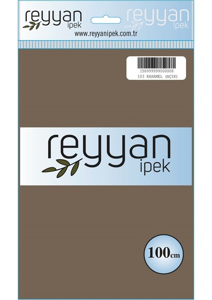 Düz Renk Poşetli Yazma - RENK-103 - Karamel Açık