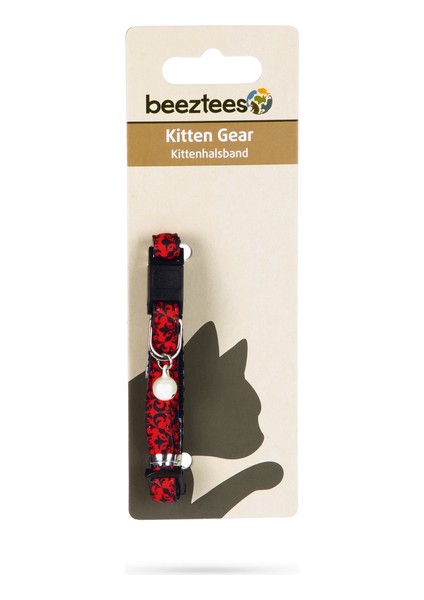 Yavru Kedi Boyun Tasması, Zilli, Kırmızı, 16-23CM modelleri