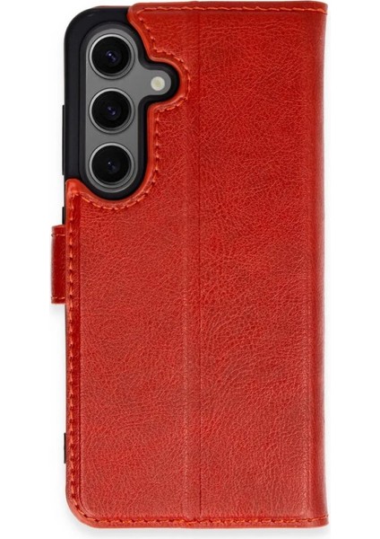 Samsung Galaxy S24 Plus Kılıf Trend S Plus Kapaklı Kılıf - Kırmızı Ynsmr