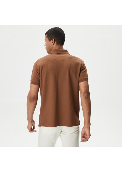 Erkek Kahverengi Classic Fit Kısa Kollu Polo fiyatları