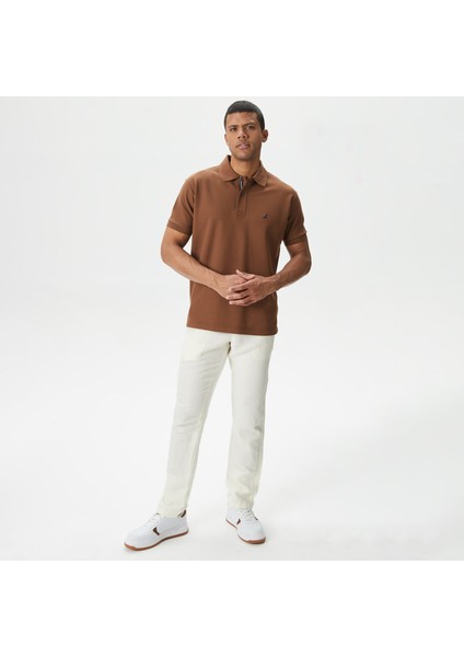 Erkek Kahverengi Classic Fit Kısa Kollu Polo modelleri