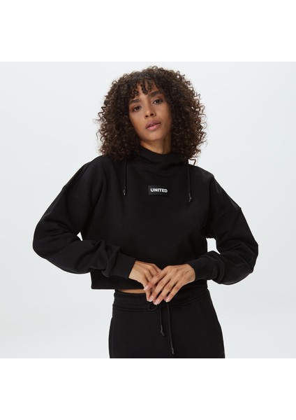 Unıted4 Classic Kadın Siyah Hoodie