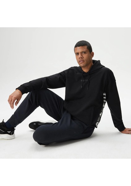 Erkek Siyah Standart Fit Sweatshirt