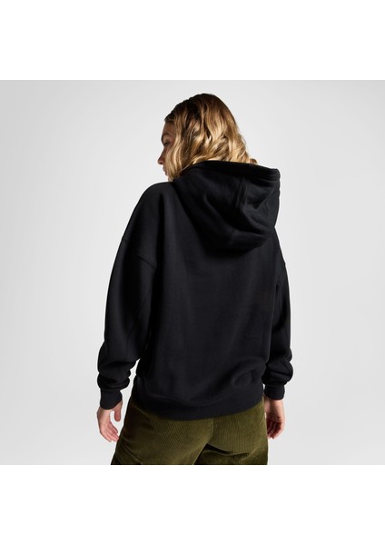 Classic Kadın Oversized Fit Siyah Hoodie modelleri